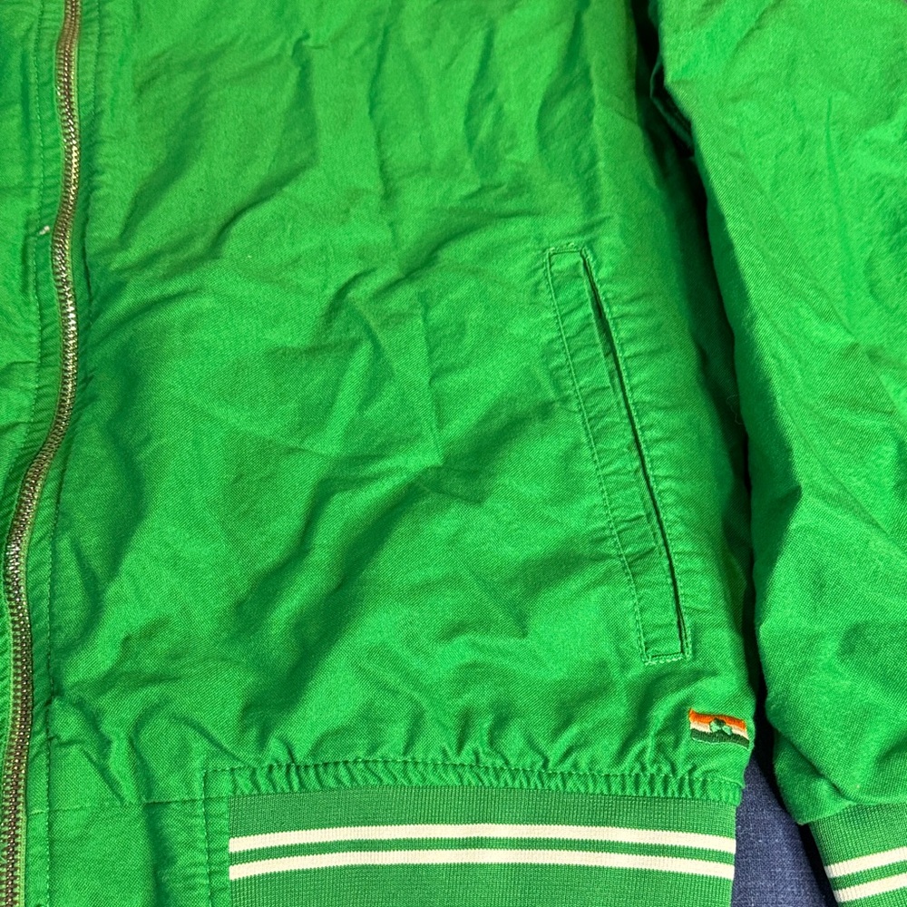 Denim & Flower Green Bomber Jacket - Picture 3 of 6